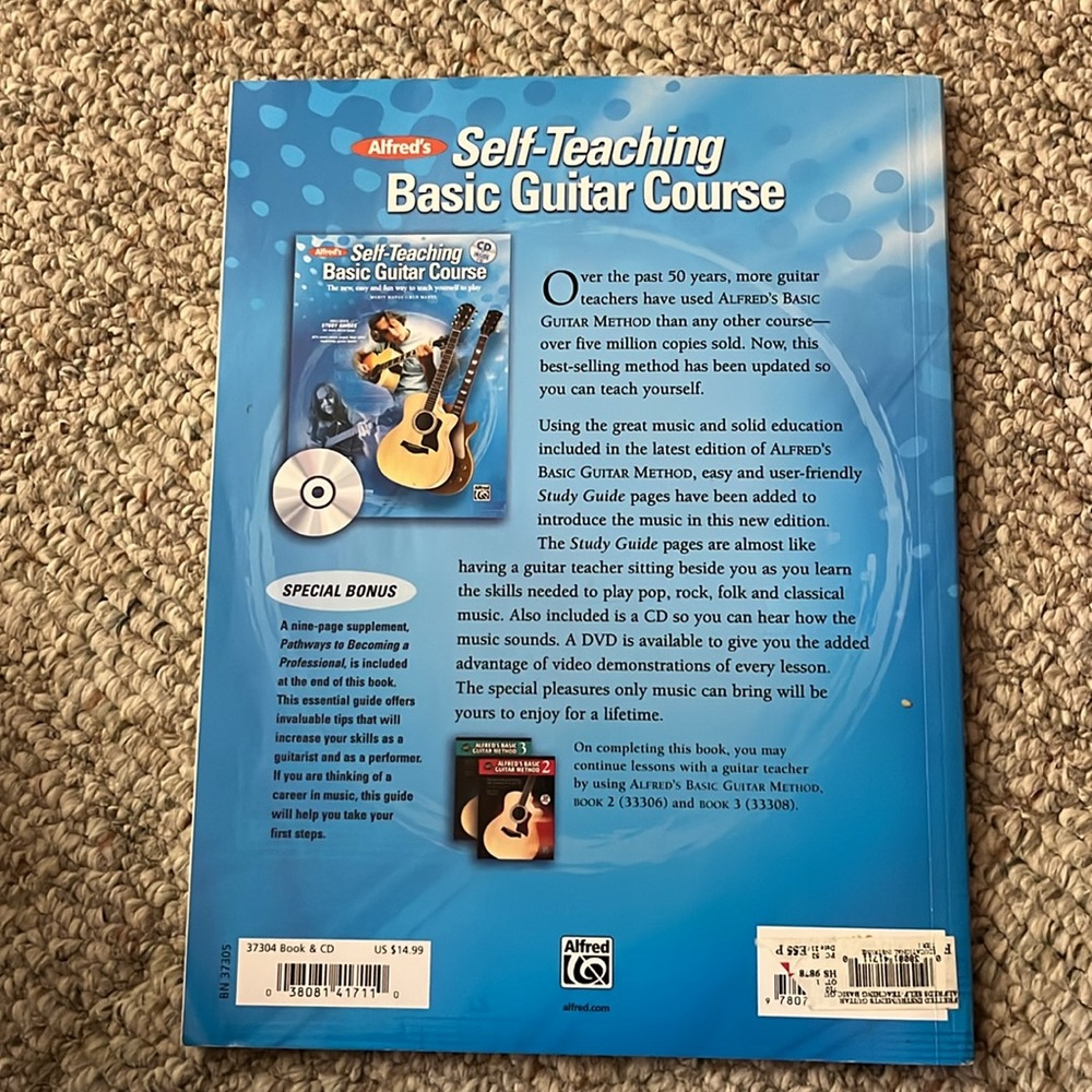 Alfred’s self teaching basic guitar course - Picture 2 of 2